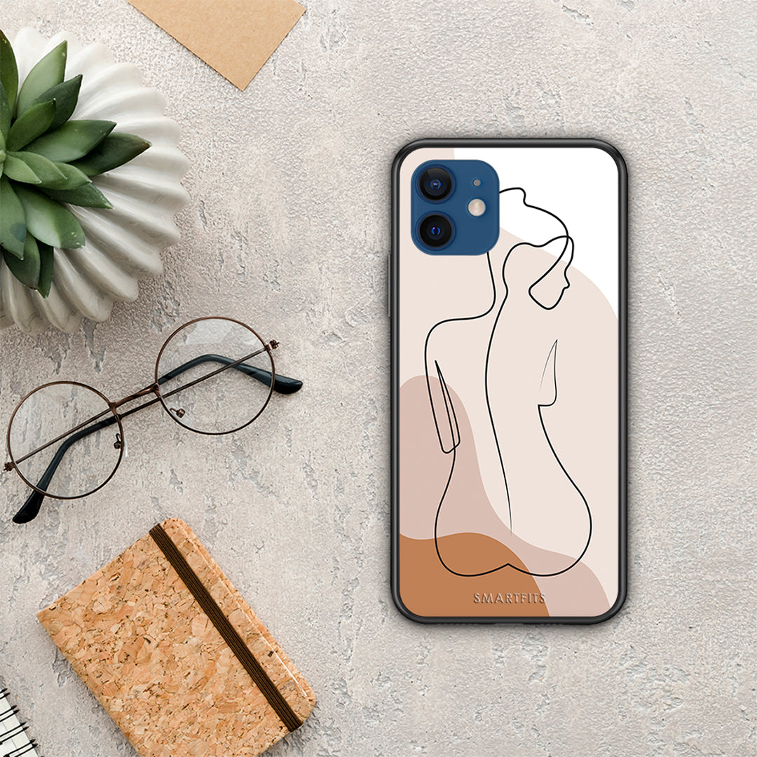 LineArt Woman - iPhone 12 θήκη