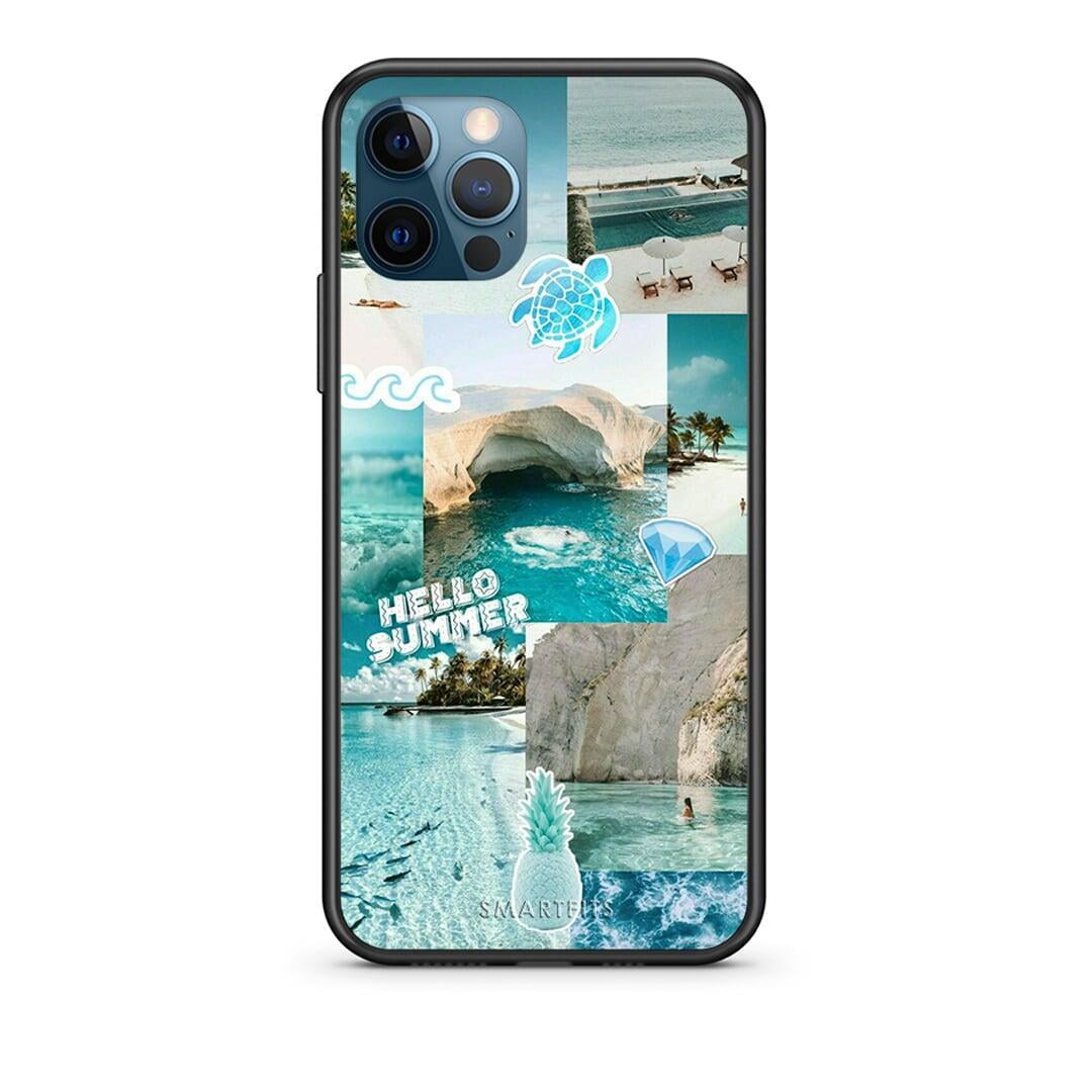 iPhone 12 Pro Max Aesthetic Summer Θήκη από τη Smartfits με σχέδιο στο πίσω μέρος και μαύρο περίβλημα | Smartphone case with colorful back and black bezels by Smartfits