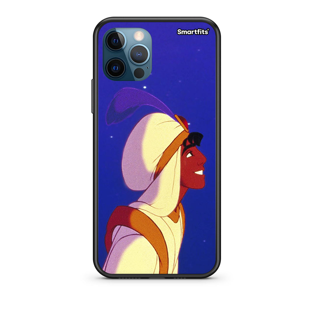 iPhone 12 Pro Max Alladin And Jasmine Love 1 Θήκη από τη Smartfits με σχέδιο στο πίσω μέρος και μαύρο περίβλημα | Smartphone case with colorful back and black bezels by Smartfits