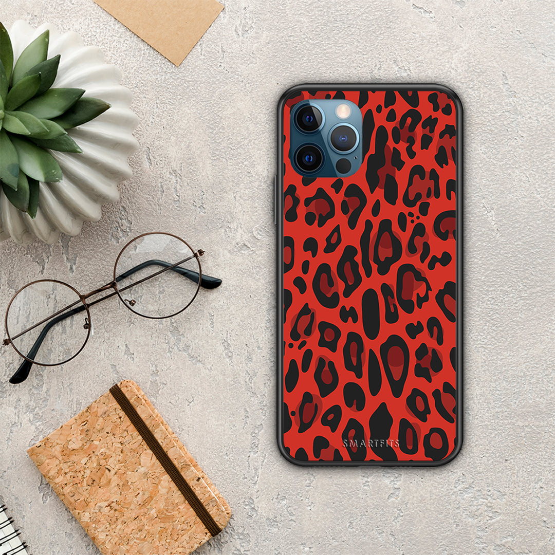 Animal Red Leopard - iPhone 12 Pro Max θήκη