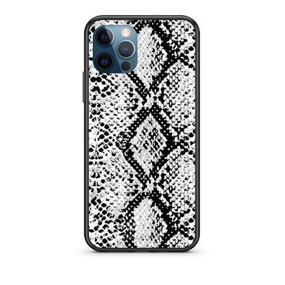 24 - iPhone 12 Pro Max  White Snake Animal case, cover, bumper