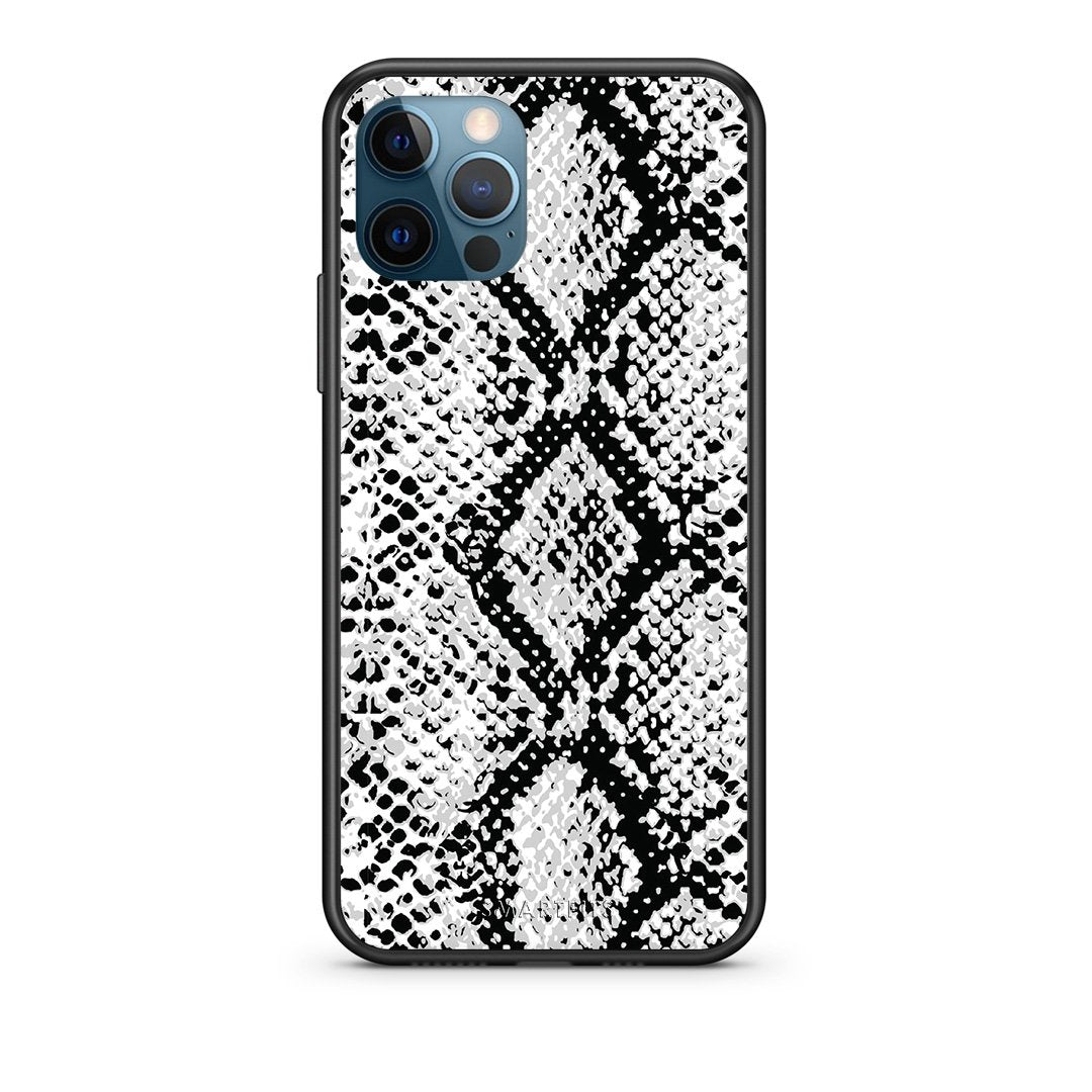 24 - iPhone 12 Pro Max  White Snake Animal case, cover, bumper