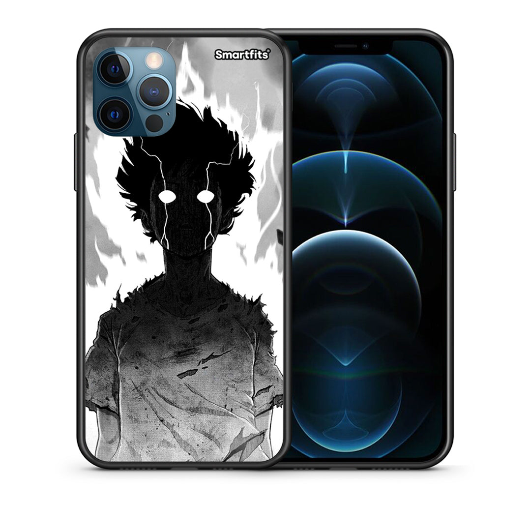 Θήκη iPhone 12 Pro Max Anime Boy από τη Smartfits με σχέδιο στο πίσω μέρος και μαύρο περίβλημα | iPhone 12 Pro Max Anime Boy case with colorful back and black bezels