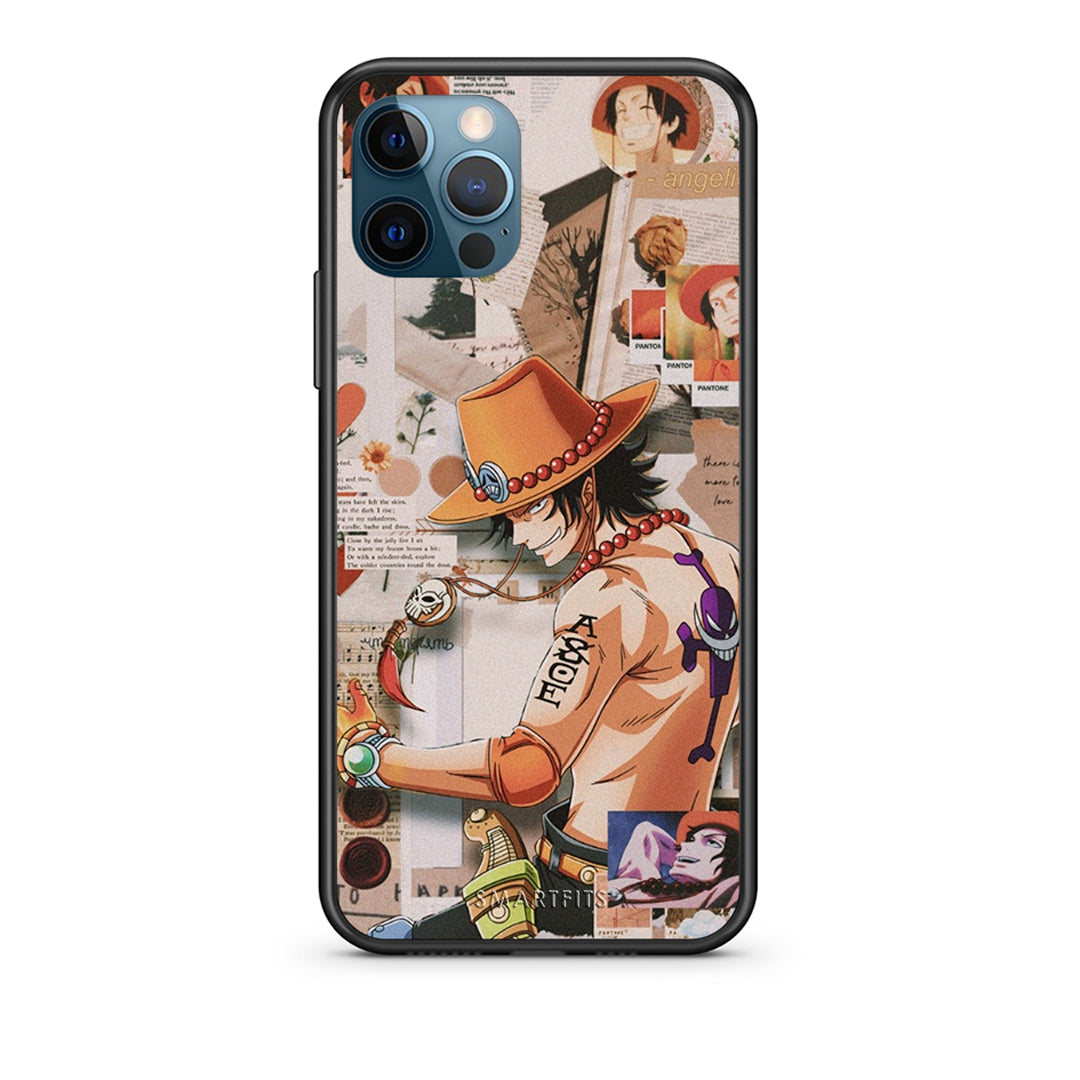iPhone 12 Pro Max Anime Collage θήκη από τη Smartfits με σχέδιο στο πίσω μέρος και μαύρο περίβλημα | Smartphone case with colorful back and black bezels by Smartfits