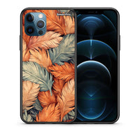 Thumbnail for Θήκη iPhone 12 Pro Max Autumn Leaves από τη Smartfits με σχέδιο στο πίσω μέρος και μαύρο περίβλημα | iPhone 12 Pro Max Autumn Leaves case with colorful back and black bezels