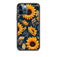 Thumbnail for iPhone 12 Pro Max Autumn Sunflowers Θήκη από τη Smartfits με σχέδιο στο πίσω μέρος και μαύρο περίβλημα | Smartphone case with colorful back and black bezels by Smartfits