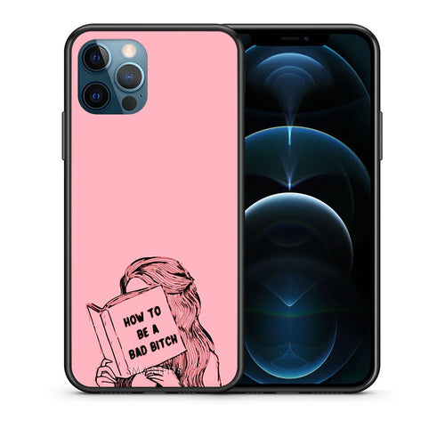 Θήκη iPhone 12 Pro Max Bad Bitch από τη Smartfits με σχέδιο στο πίσω μέρος και μαύρο περίβλημα | iPhone 12 Pro Max Bad Bitch case with colorful back and black bezels