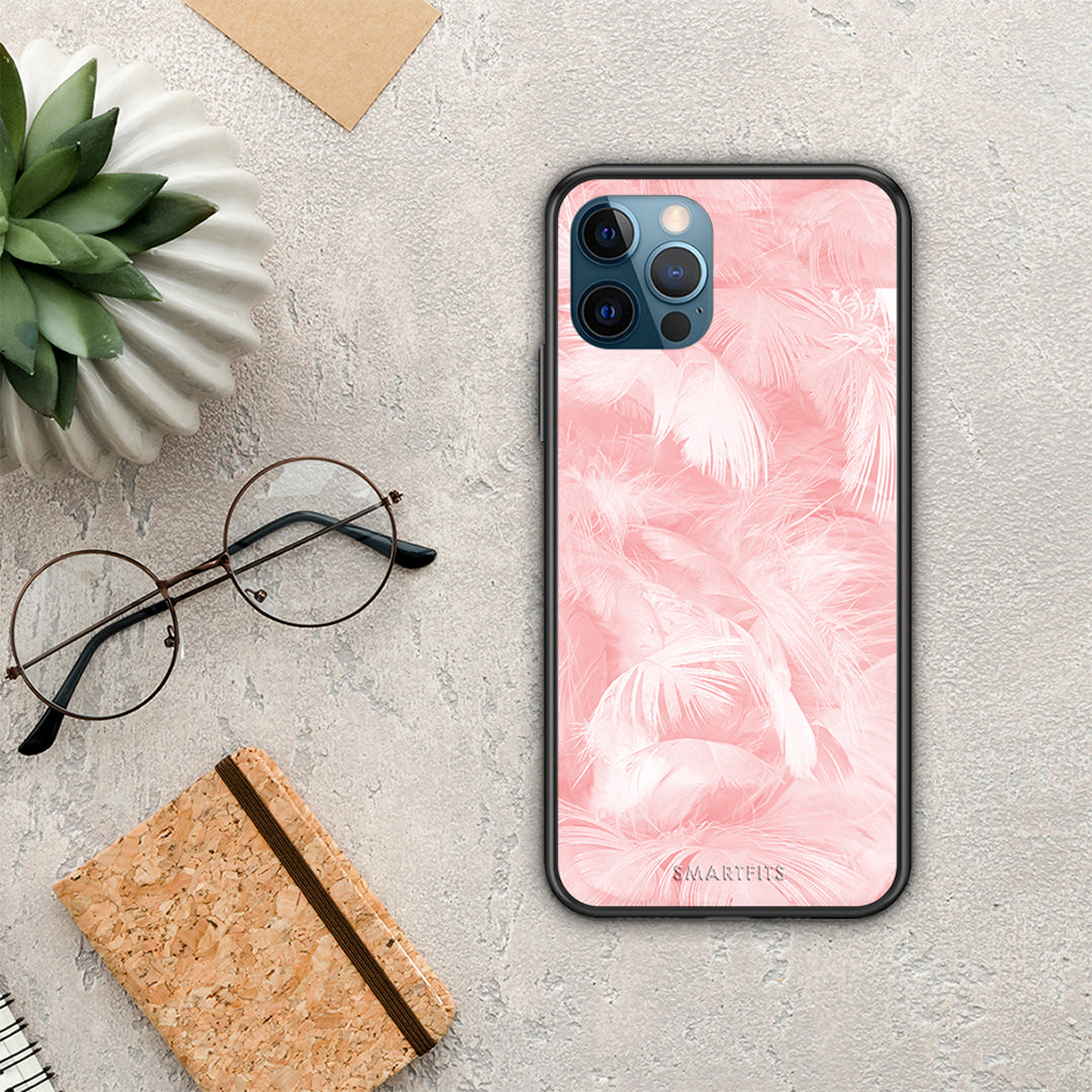Boho Pink Feather - iPhone 12 Pro Max θήκη