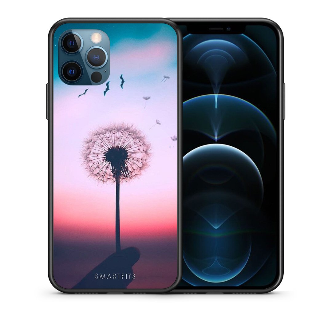 Θήκη iPhone 12 Pro Max Wish Boho από τη Smartfits με σχέδιο στο πίσω μέρος και μαύρο περίβλημα | iPhone 12 Pro Max Wish Boho case with colorful back and black bezels