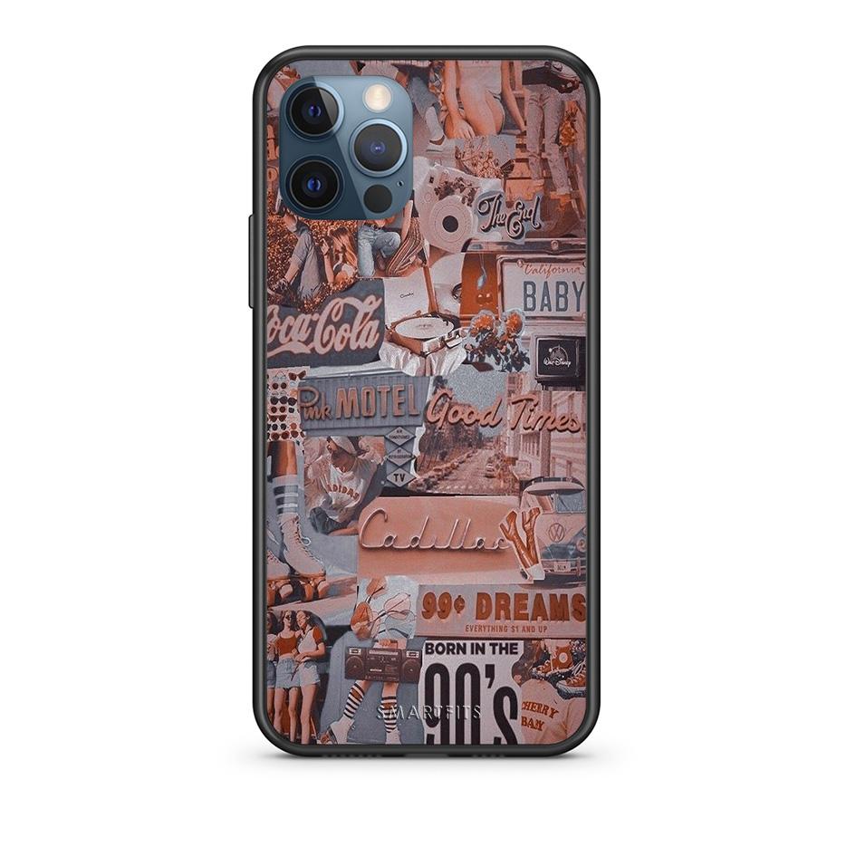 iPhone 12 Pro Max Born In 90s θήκη από τη Smartfits με σχέδιο στο πίσω μέρος και μαύρο περίβλημα | Smartphone case with colorful back and black bezels by Smartfits