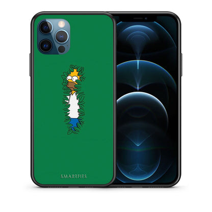 Θήκη Αγίου Βαλεντίνου iPhone 12 Pro Max Bush Man από τη Smartfits με σχέδιο στο πίσω μέρος και μαύρο περίβλημα | iPhone 12 Pro Max Bush Man case with colorful back and black bezels