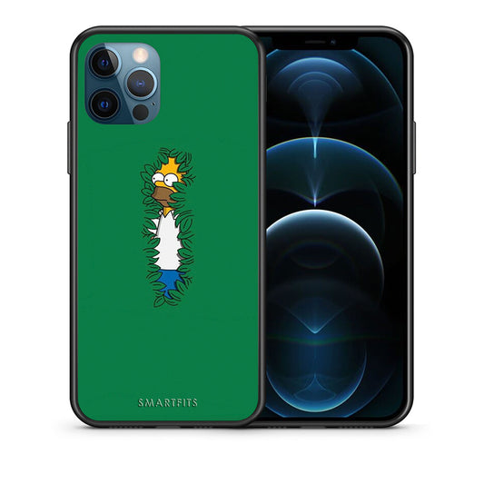 Θήκη Αγίου Βαλεντίνου iPhone 12 Pro Max Bush Man από τη Smartfits με σχέδιο στο πίσω μέρος και μαύρο περίβλημα | iPhone 12 Pro Max Bush Man case with colorful back and black bezels