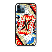 Thumbnail for iPhone 12 Pro Max Card Love Θήκη από τη Smartfits με σχέδιο στο πίσω μέρος και μαύρο περίβλημα | Smartphone case with colorful back and black bezels by Smartfits