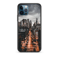 Thumbnail for iPhone 12 Pro Max City Lights Θήκη από τη Smartfits με σχέδιο στο πίσω μέρος και μαύρο περίβλημα | Smartphone case with colorful back and black bezels by Smartfits