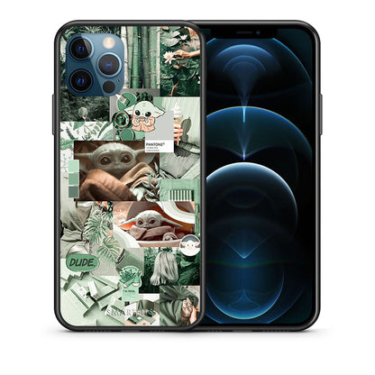 Θήκη Αγίου Βαλεντίνου iPhone 12 Pro Max Collage Dude από τη Smartfits με σχέδιο στο πίσω μέρος και μαύρο περίβλημα | iPhone 12 Pro Max Collage Dude case with colorful back and black bezels