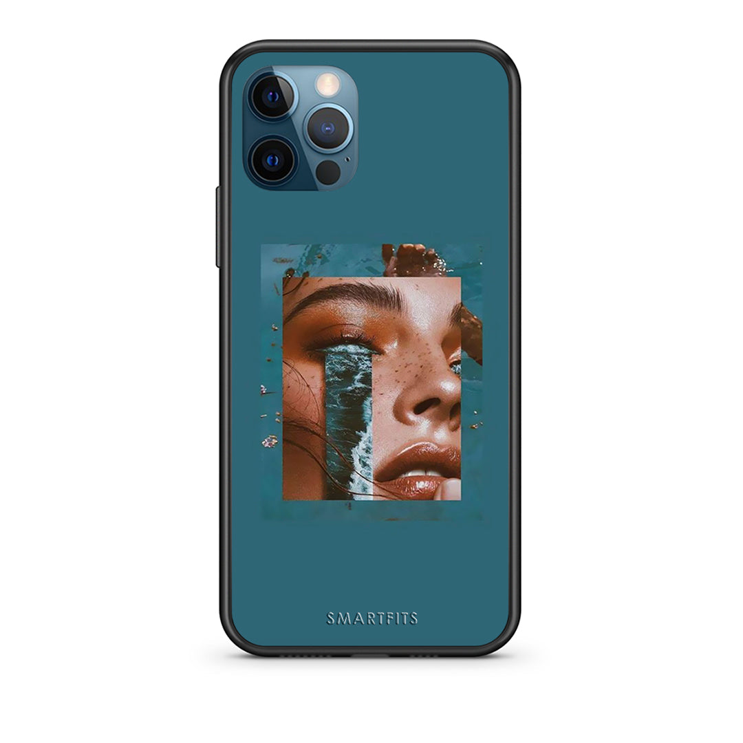 iPhone 12 Pro Max Cry An Ocean θήκη από τη Smartfits με σχέδιο στο πίσω μέρος και μαύρο περίβλημα | Smartphone case with colorful back and black bezels by Smartfits