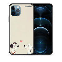 Thumbnail for Θήκη iPhone 12 Pro Max Dalmatians Love από τη Smartfits με σχέδιο στο πίσω μέρος και μαύρο περίβλημα | iPhone 12 Pro Max Dalmatians Love case with colorful back and black bezels
