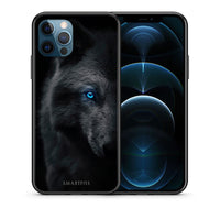 Thumbnail for Θήκη iPhone 12 Pro Max Dark Wolf από τη Smartfits με σχέδιο στο πίσω μέρος και μαύρο περίβλημα | iPhone 12 Pro Max Dark Wolf case with colorful back and black bezels