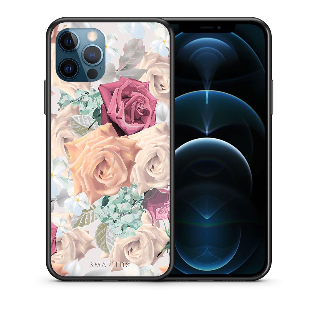 Θήκη iPhone 12 Pro Max Bouquet Floral από τη Smartfits με σχέδιο στο πίσω μέρος και μαύρο περίβλημα | iPhone 12 Pro Max Bouquet Floral case with colorful back and black bezels