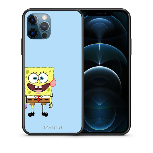 Θήκη iPhone 12 Pro Max Friends Bob από τη Smartfits με σχέδιο στο πίσω μέρος και μαύρο περίβλημα | iPhone 12 Pro Max Friends Bob case with colorful back and black bezels