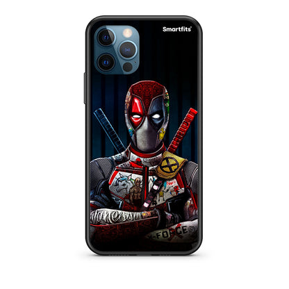 iPhone 12 Pro Max Funny Guy Θήκη από τη Smartfits με σχέδιο στο πίσω μέρος και μαύρο περίβλημα | Smartphone case with colorful back and black bezels by Smartfits