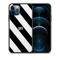 Thumbnail for Θήκη iPhone 12 Pro Max Get Off από τη Smartfits με σχέδιο στο πίσω μέρος και μαύρο περίβλημα | iPhone 12 Pro Max Get Off case with colorful back and black bezels