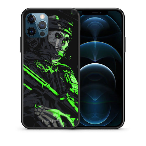 Θήκη Αγίου Βαλεντίνου iPhone 12 Pro Max Green Soldier από τη Smartfits με σχέδιο στο πίσω μέρος και μαύρο περίβλημα | iPhone 12 Pro Max Green Soldier case with colorful back and black bezels