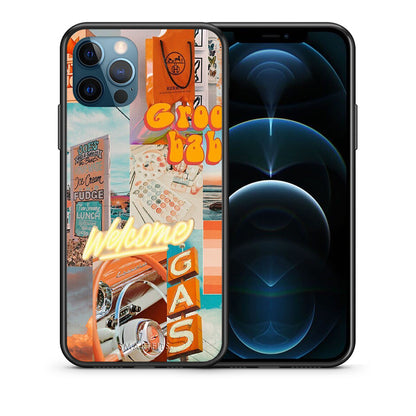 Θήκη Αγίου Βαλεντίνου iPhone 12 Pro Max Groovy Babe από τη Smartfits με σχέδιο στο πίσω μέρος και μαύρο περίβλημα | iPhone 12 Pro Max Groovy Babe case with colorful back and black bezels