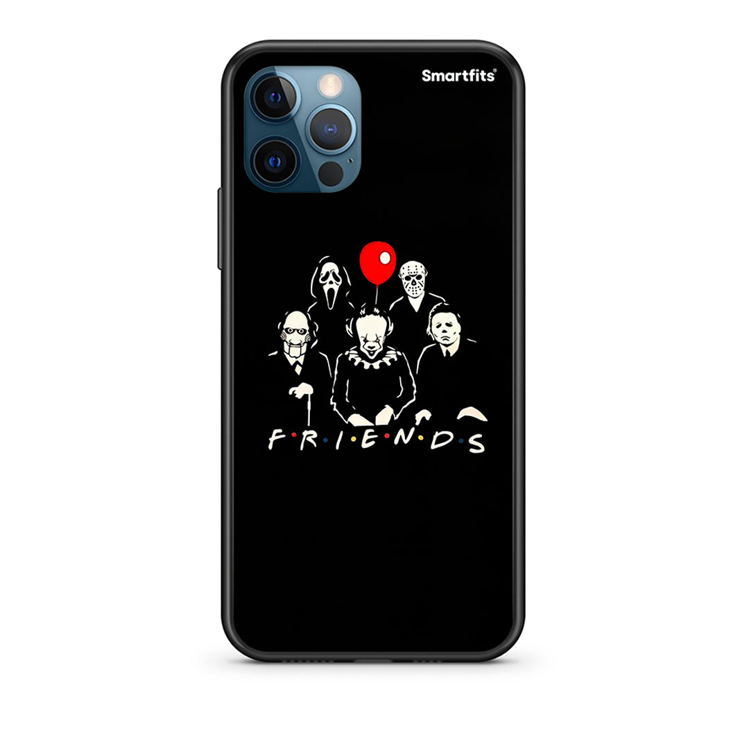iPhone 12 Pro Max Halloween Friends Θήκη από τη Smartfits με σχέδιο στο πίσω μέρος και μαύρο περίβλημα | Smartphone case with colorful back and black bezels by Smartfits