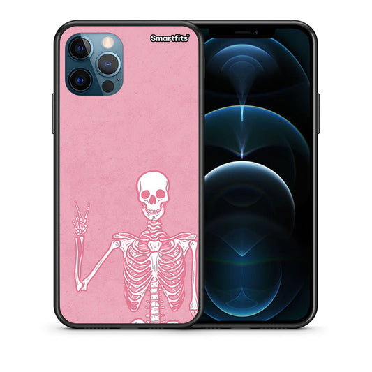 Θήκη iPhone 12 Pro Max Halloween Motivation από τη Smartfits με σχέδιο στο πίσω μέρος και μαύρο περίβλημα | iPhone 12 Pro Max Halloween Motivation case with colorful back and black bezels