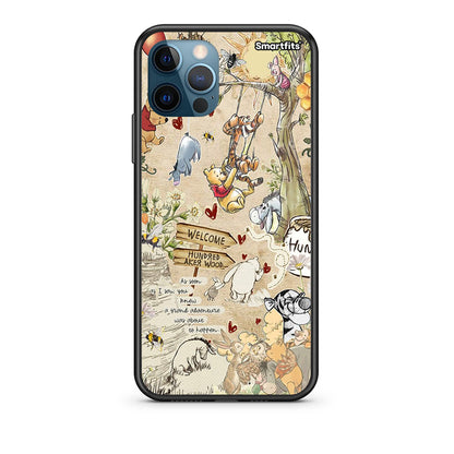 iPhone 12 Pro Max Happy Friends Θήκη από τη Smartfits με σχέδιο στο πίσω μέρος και μαύρο περίβλημα | Smartphone case with colorful back and black bezels by Smartfits