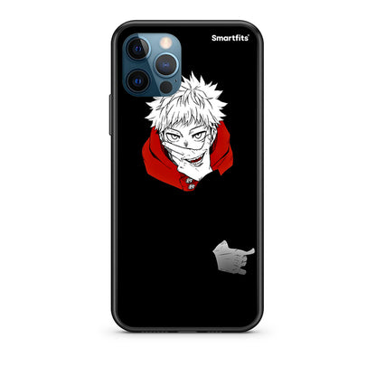 iPhone 12 Pro Max Itadori Anime Θήκη από τη Smartfits με σχέδιο στο πίσω μέρος και μαύρο περίβλημα | Smartphone case with colorful back and black bezels by Smartfits