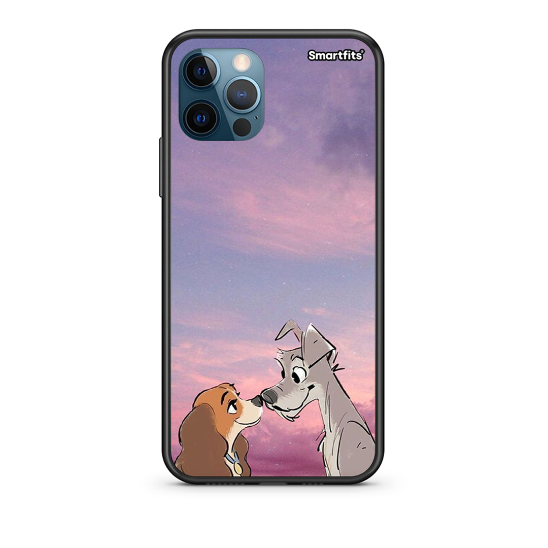 iPhone 12 Pro Max Lady And Tramp Θήκη από τη Smartfits με σχέδιο στο πίσω μέρος και μαύρο περίβλημα | Smartphone case with colorful back and black bezels by Smartfits