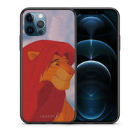 Thumbnail for Θήκη Αγίου Βαλεντίνου iPhone 12 Pro Max Lion Love 1 από τη Smartfits με σχέδιο στο πίσω μέρος και μαύρο περίβλημα | iPhone 12 Pro Max Lion Love 1 case with colorful back and black bezels