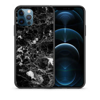Thumbnail for Θήκη iPhone 12 Pro Max Male Marble από τη Smartfits με σχέδιο στο πίσω μέρος και μαύρο περίβλημα | iPhone 12 Pro Max Male Marble case with colorful back and black bezels