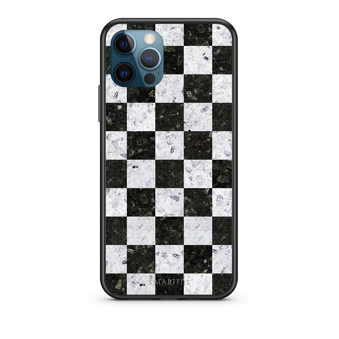4 - iPhone 12 Pro Max Square Geometric Marble case, cover, bumper