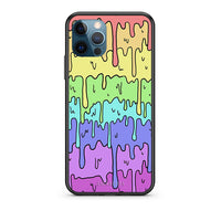 Thumbnail for iPhone 12 Pro Max Melting Rainbow θήκη από τη Smartfits με σχέδιο στο πίσω μέρος και μαύρο περίβλημα | Smartphone case with colorful back and black bezels by Smartfits