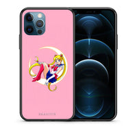 Thumbnail for Θήκη iPhone 12 Pro Max Moon Girl από τη Smartfits με σχέδιο στο πίσω μέρος και μαύρο περίβλημα | iPhone 12 Pro Max Moon Girl case with colorful back and black bezels