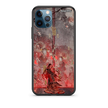 iPhone 12 Pro Max Nezuko Kamado Θήκη από τη Smartfits με σχέδιο στο πίσω μέρος και μαύρο περίβλημα | Smartphone case with colorful back and black bezels by Smartfits