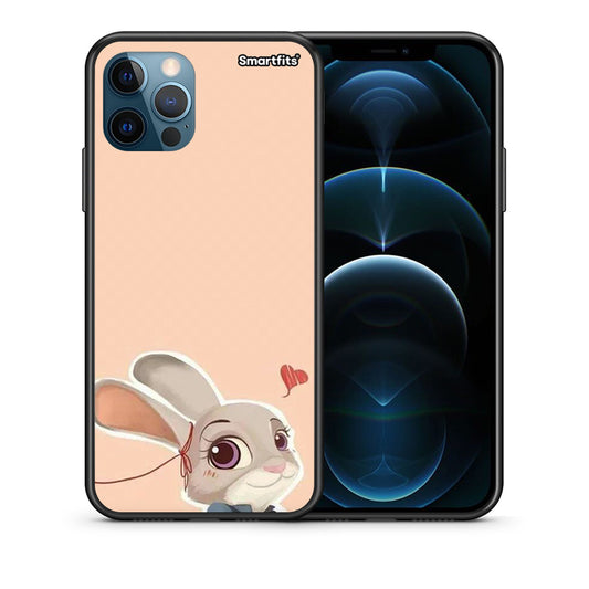 Θήκη iPhone 12 Pro Max Nick Wilde And Judy Hopps Love 2 από τη Smartfits με σχέδιο στο πίσω μέρος και μαύρο περίβλημα | iPhone 12 Pro Max Nick Wilde And Judy Hopps Love 2 case with colorful back and black bezels