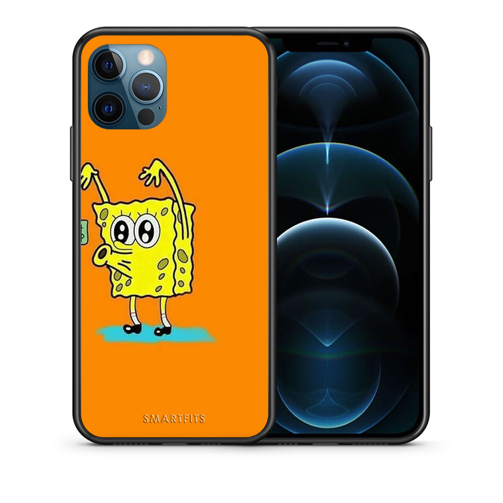 Θήκη Αγίου Βαλεντίνου iPhone 12 Pro Max No Money 2 από τη Smartfits με σχέδιο στο πίσω μέρος και μαύρο περίβλημα | iPhone 12 Pro Max No Money 2 case with colorful back and black bezels