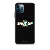 Thumbnail for iPhone 12 Pro Max OMG ShutUp θήκη από τη Smartfits με σχέδιο στο πίσω μέρος και μαύρο περίβλημα | Smartphone case with colorful back and black bezels by Smartfits