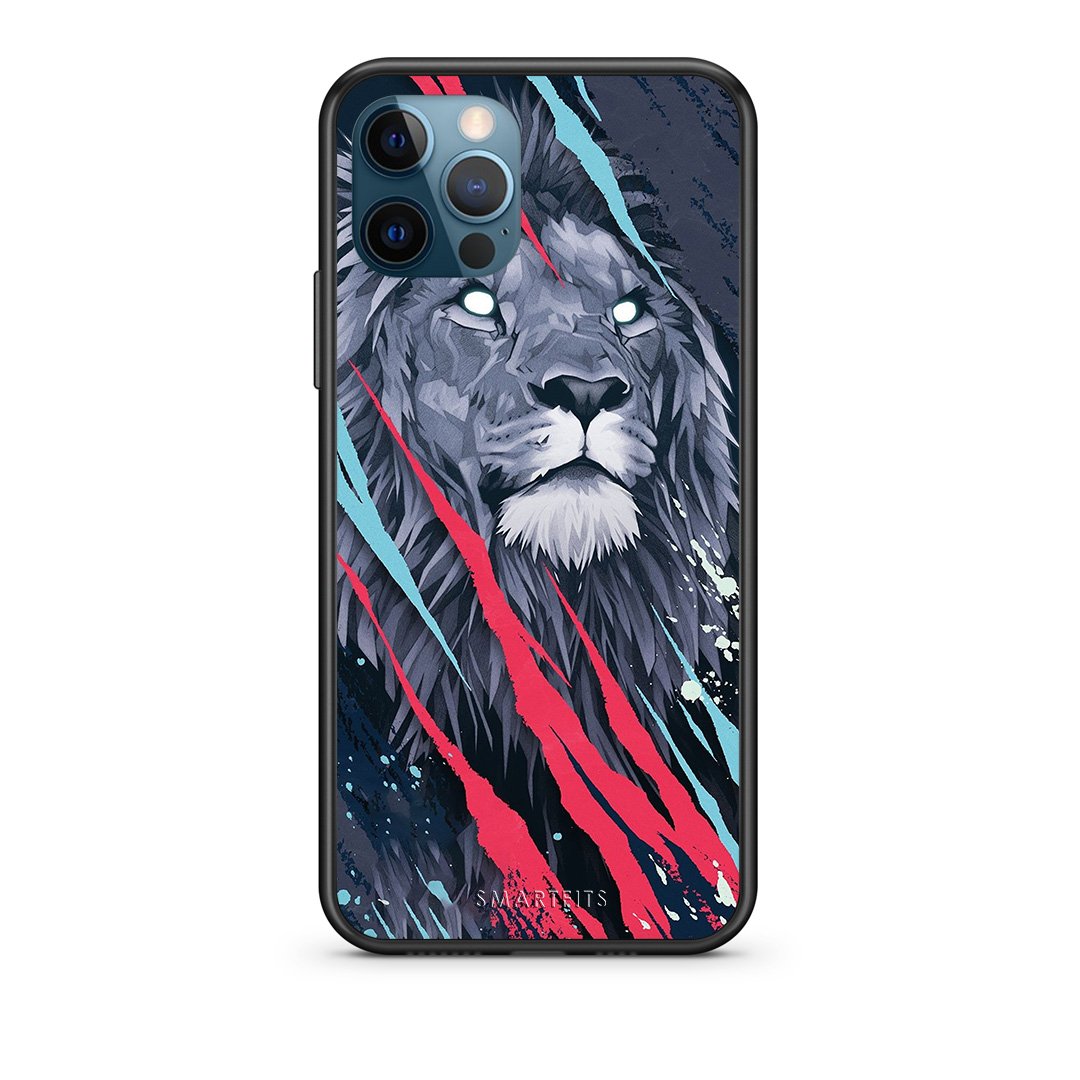 4 - iPhone 12 Pro Max Lion Designer PopArt case, cover, bumper