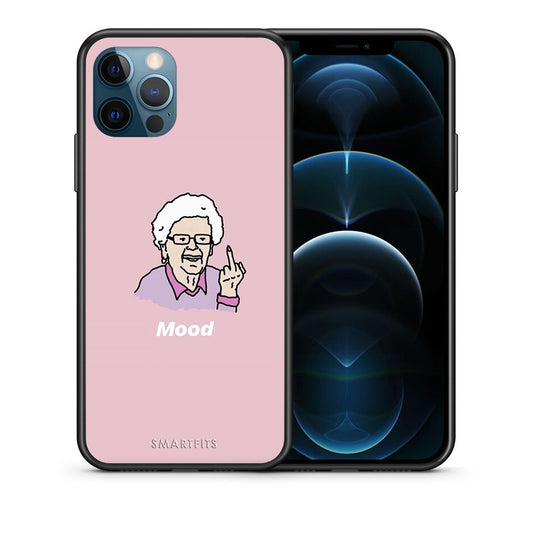 Θήκη iPhone 12 Pro Max Mood PopArt από τη Smartfits με σχέδιο στο πίσω μέρος και μαύρο περίβλημα | iPhone 12 Pro Max Mood PopArt case with colorful back and black bezels