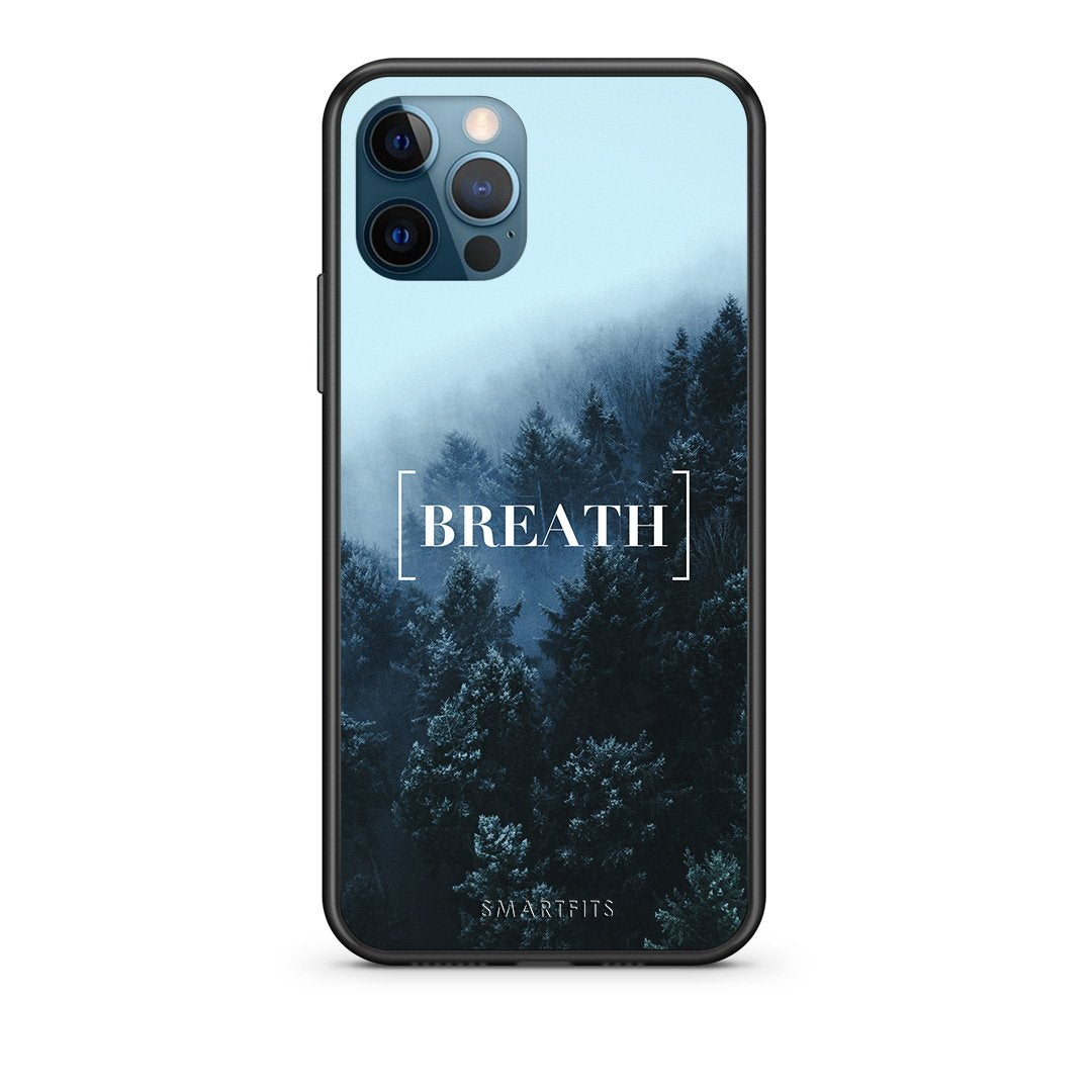 4 - iPhone 12 Pro Max Breath Quote case, cover, bumper