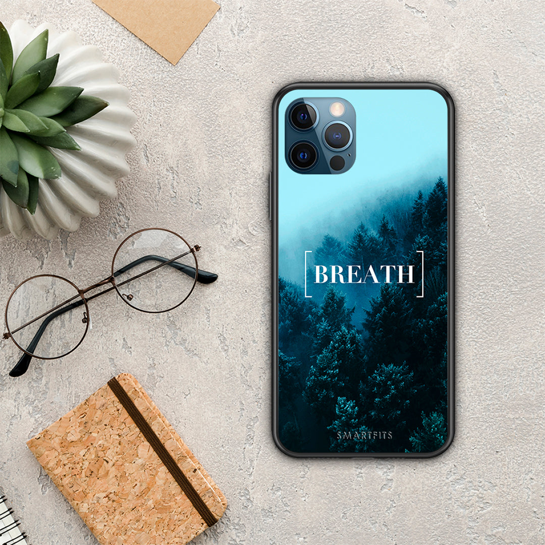 Quote Breath - iPhone 12 Pro Max θήκη