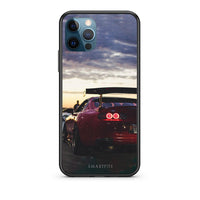 Thumbnail for iPhone 12 Pro Max Racing Supra θήκη από τη Smartfits με σχέδιο στο πίσω μέρος και μαύρο περίβλημα | Smartphone case with colorful back and black bezels by Smartfits