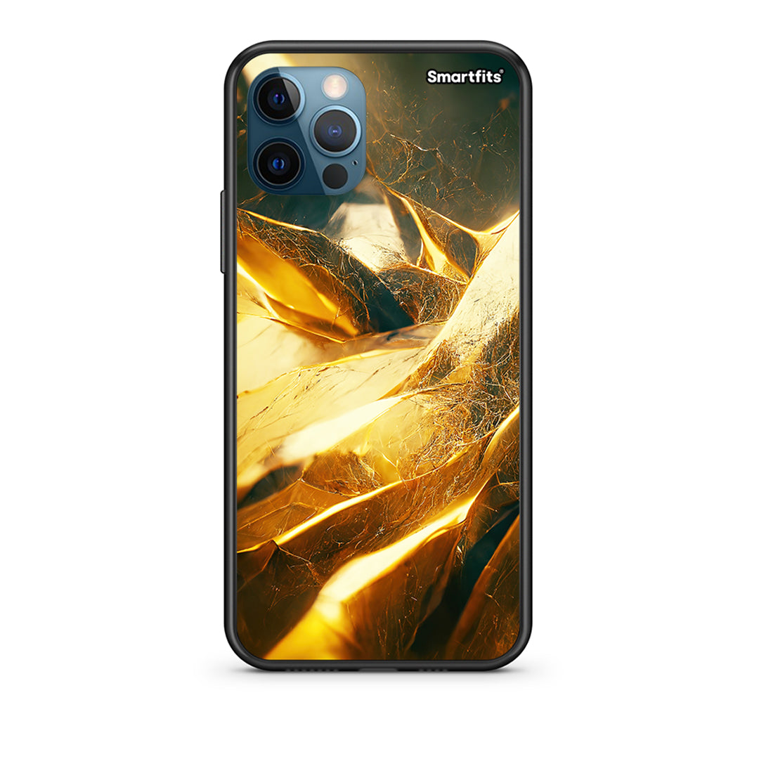 iPhone 12 Pro Max Real Gold Θήκη από τη Smartfits με σχέδιο στο πίσω μέρος και μαύρο περίβλημα | Smartphone case with colorful back and black bezels by Smartfits