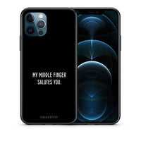 Thumbnail for Θήκη iPhone 12 Pro Max Salute από τη Smartfits με σχέδιο στο πίσω μέρος και μαύρο περίβλημα | iPhone 12 Pro Max Salute case with colorful back and black bezels