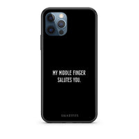 Thumbnail for iPhone 12 Pro Max Salute θήκη από τη Smartfits με σχέδιο στο πίσω μέρος και μαύρο περίβλημα | Smartphone case with colorful back and black bezels by Smartfits